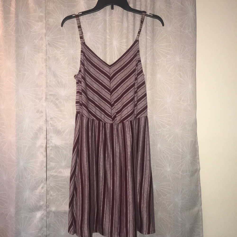 Burgundy skater dress